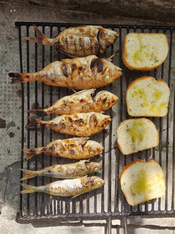 Grilling fresh fish